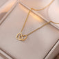 Double Heart Bond – Romantic Gift Necklace