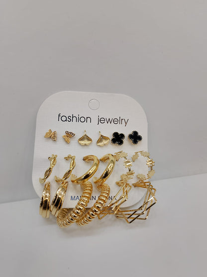 9-in-1 Gold Earring Glam