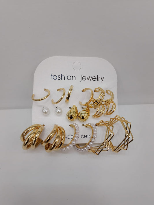 9-in-1 Gold Earring Glam