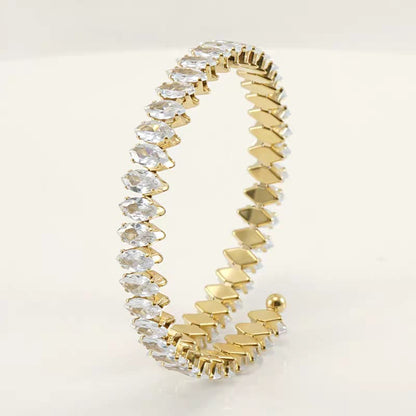 Crystal Glow Adjustable Bangle